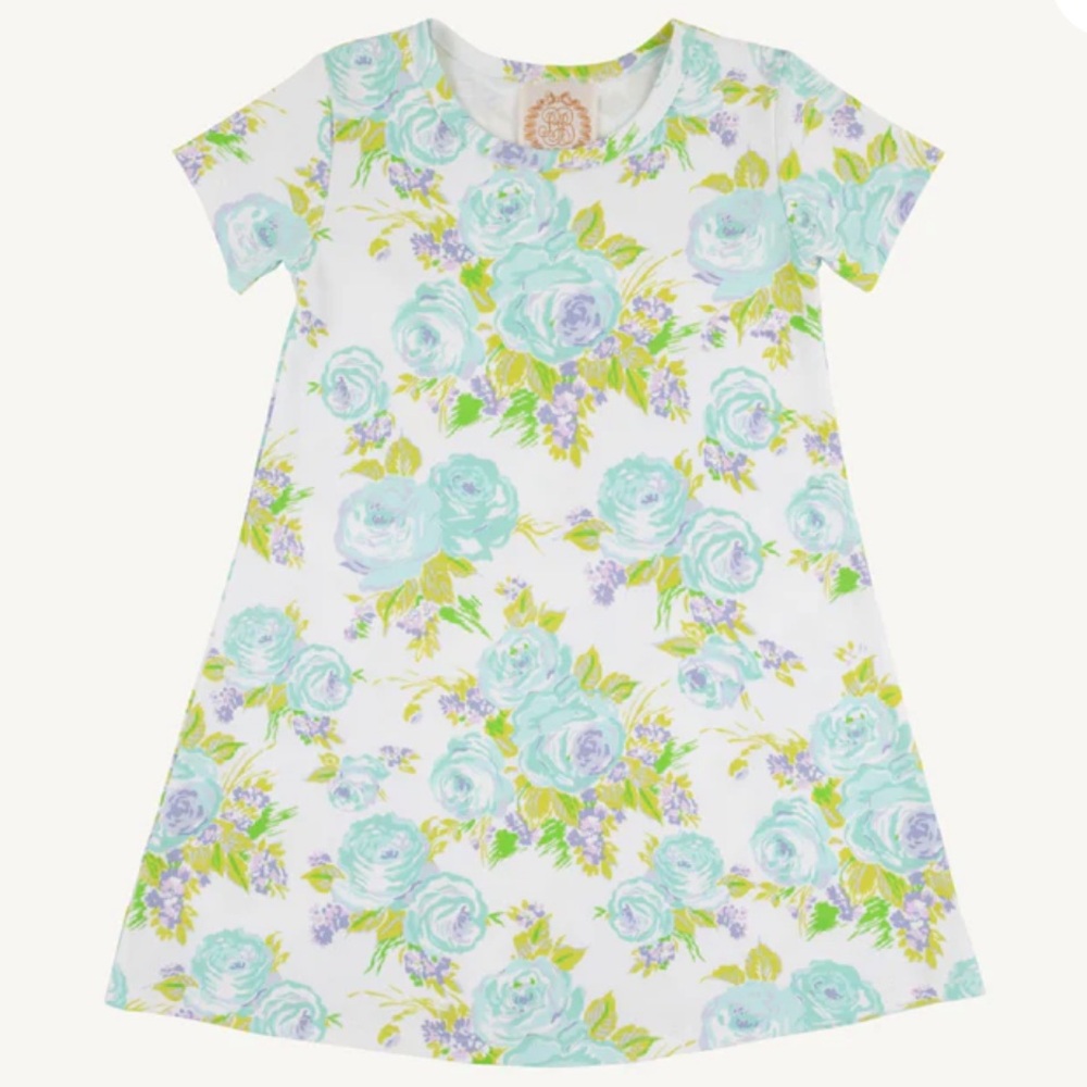 TBBC x Dorothy Draper Polly Play Dress Princess Grace Rose (Blue) Sister 4T or 8